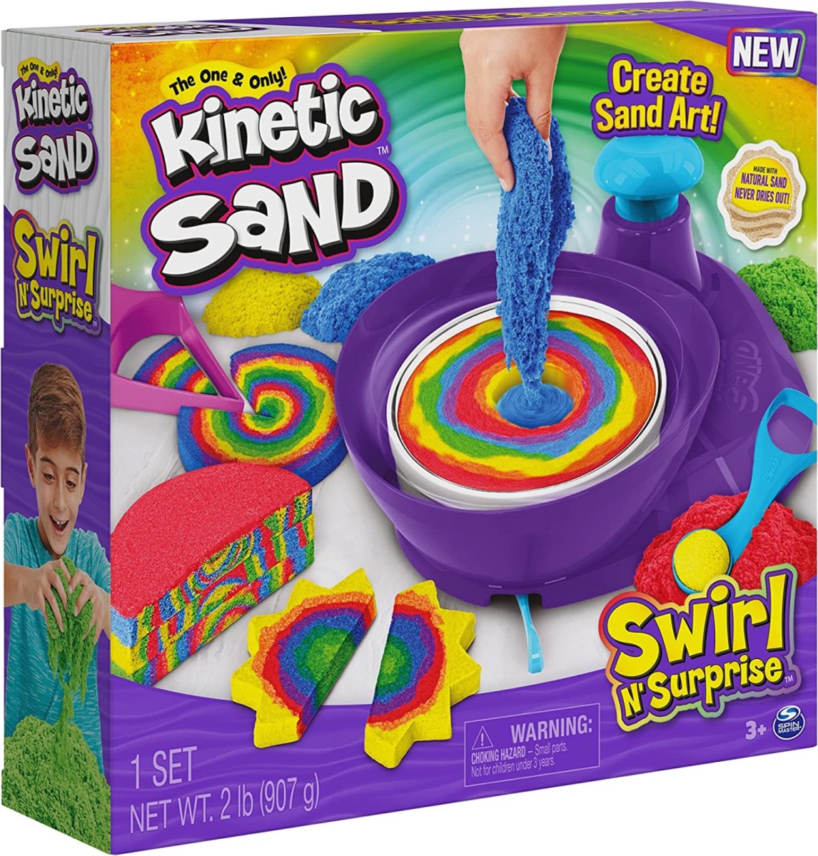 Kinetic Sand Swirl N Surprise - Plaza Toymaster