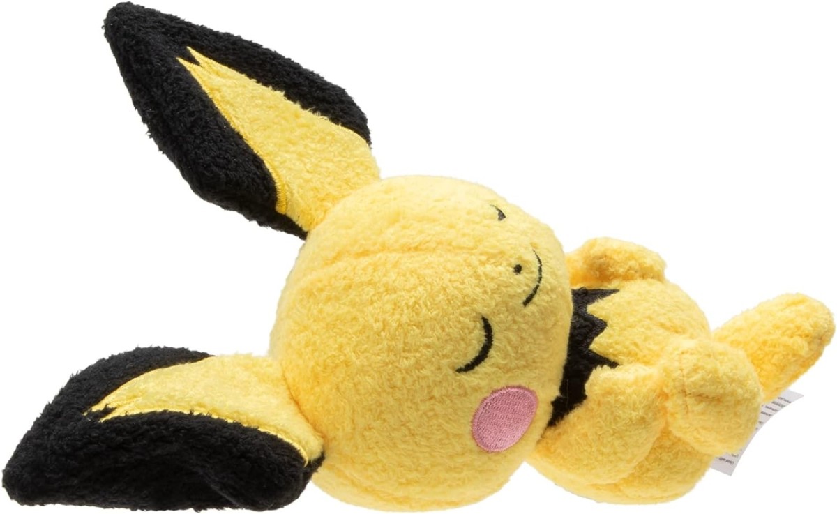 Pokemon 5 Sleeping Plush Pichu Plaza Toymaster