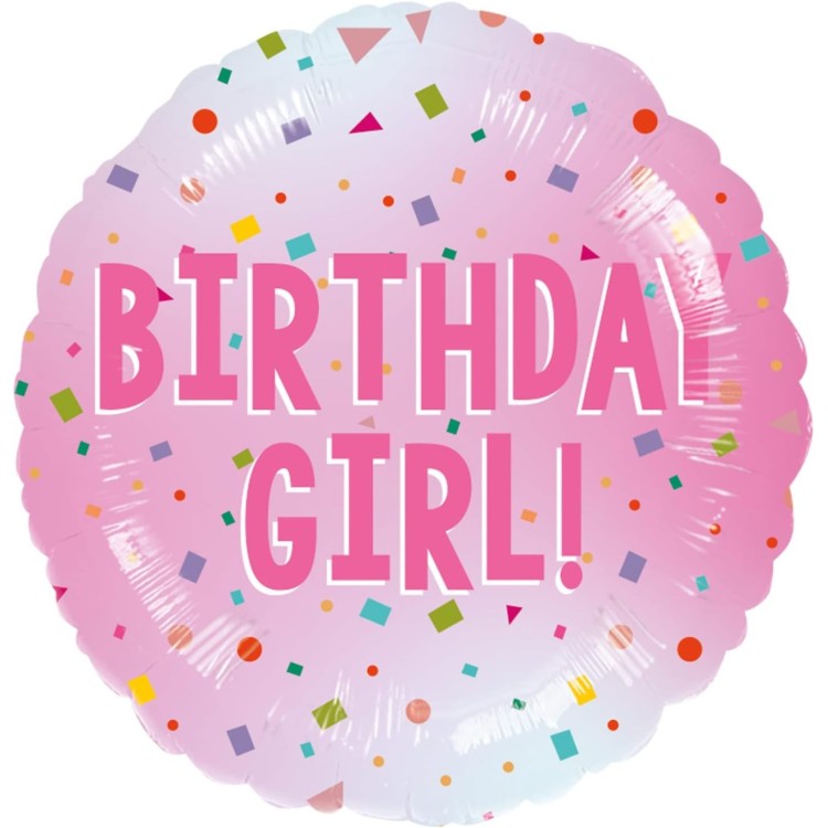 Anagram Birthday Girl Foil Helium Balloon