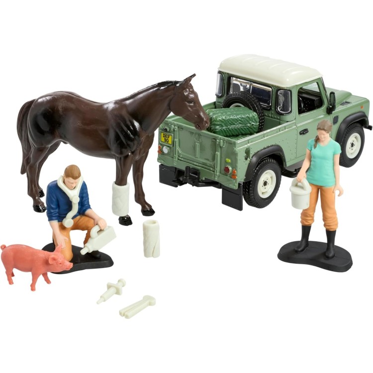 Britains 1:32 Land Rover Vet Playset