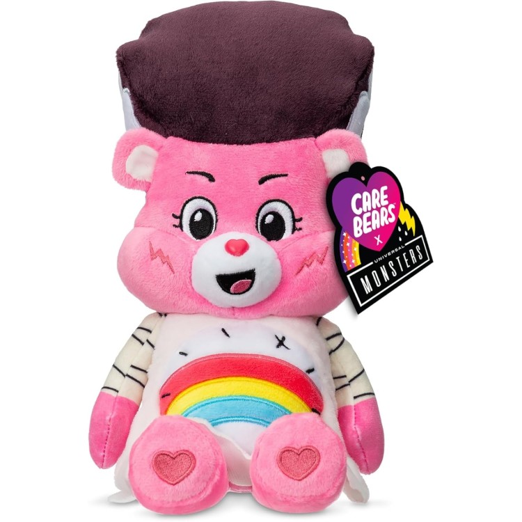 Care Bears Universal Monsters 22cm Soft Toy - Cheer Bear as Bride of Frankenstein