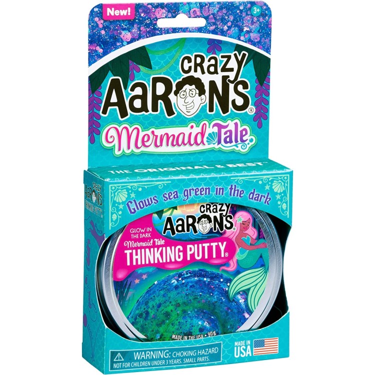 Crazy Aarons Thinking Putty -  Glowbrights Mermaid Tale