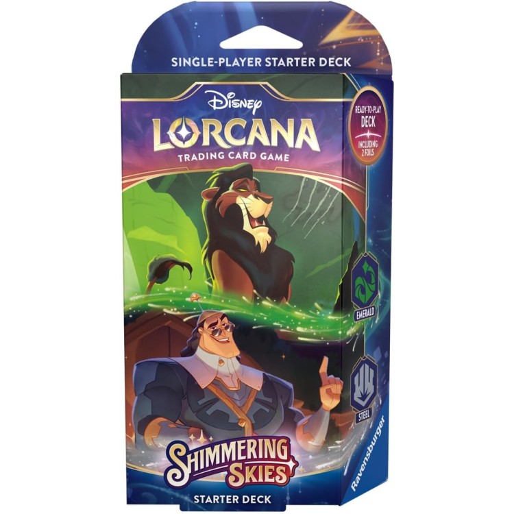 Disney Lorcana TCG Shimmering Skies Starter Deck -Scar / Kronk