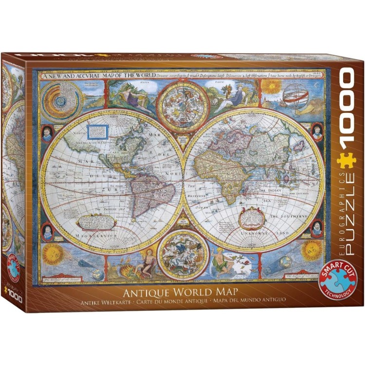 Eurographics Antique World Map 1000pc Puzzle