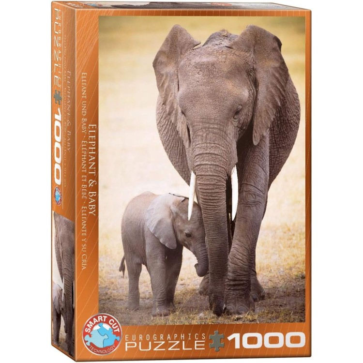 Eurographics Elephant & Baby 1000pc Puzzle