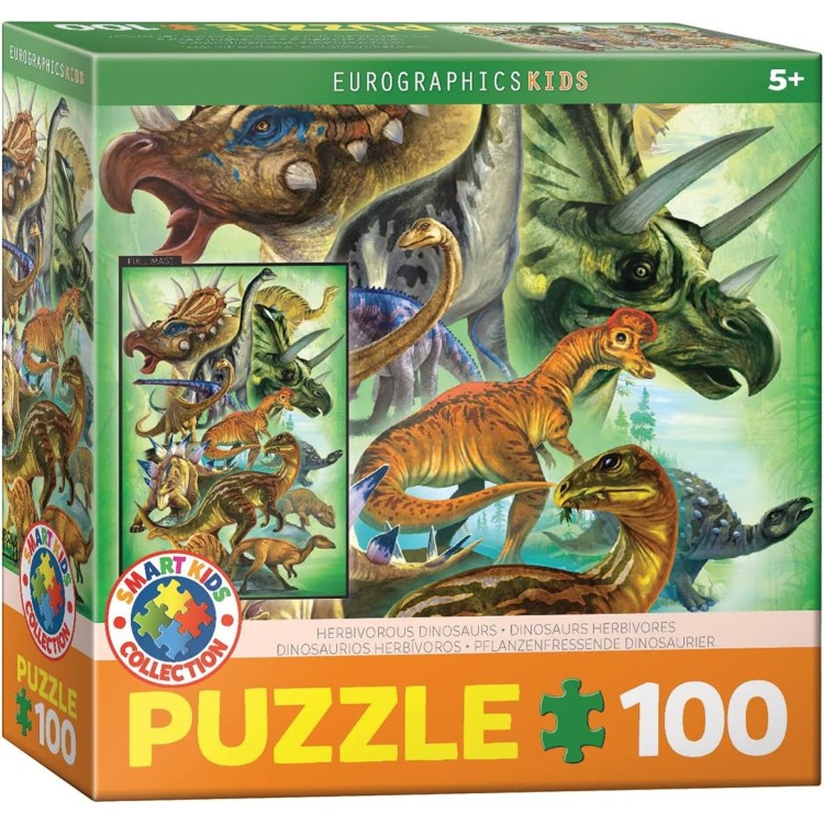 Eurographics Herbivorous Dinosaurs 100pc Puzzle