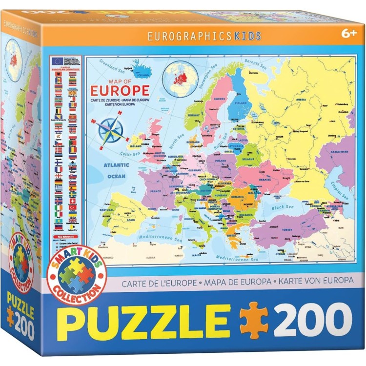 Eurographics Map of Europe 200pc Puzzle