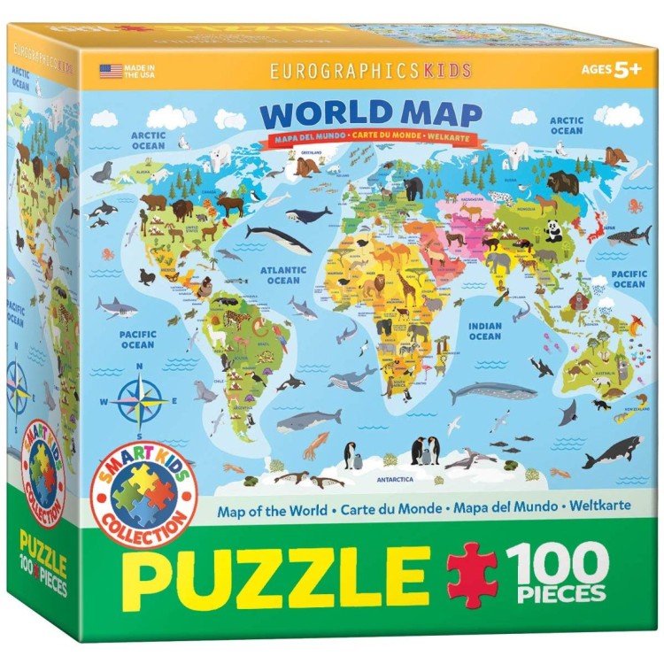 Eurographics World Map 100pc Puzzle