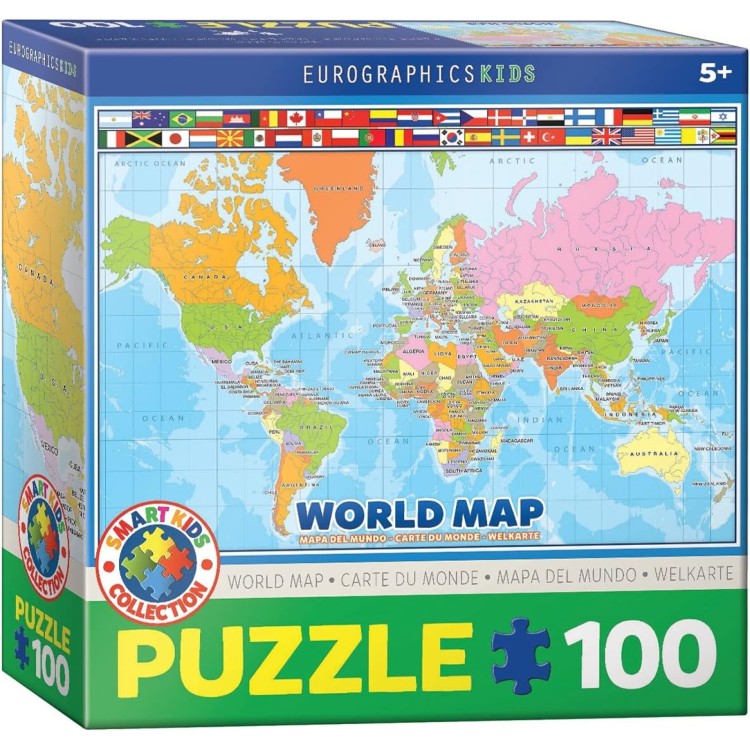 Eurographics World Map 100pc Puzzle