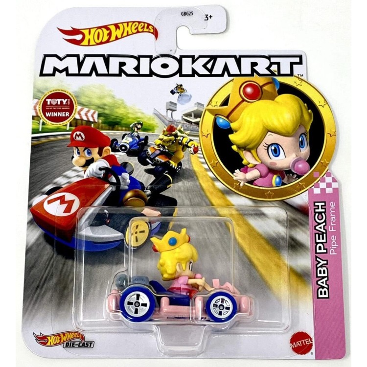 Hot Wheels Mario Kart Baby Peach