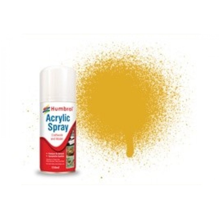 Humbrol Acrylic Spray 16 Gold 150ml