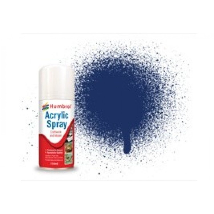 Humbrol Acrylic Spray 15 Midnight Blue Gloss 150ml