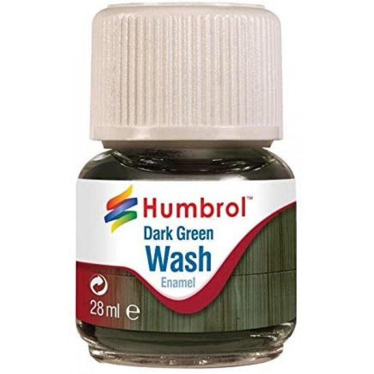 Humbrol Enamel Wash Dark Green 28ml