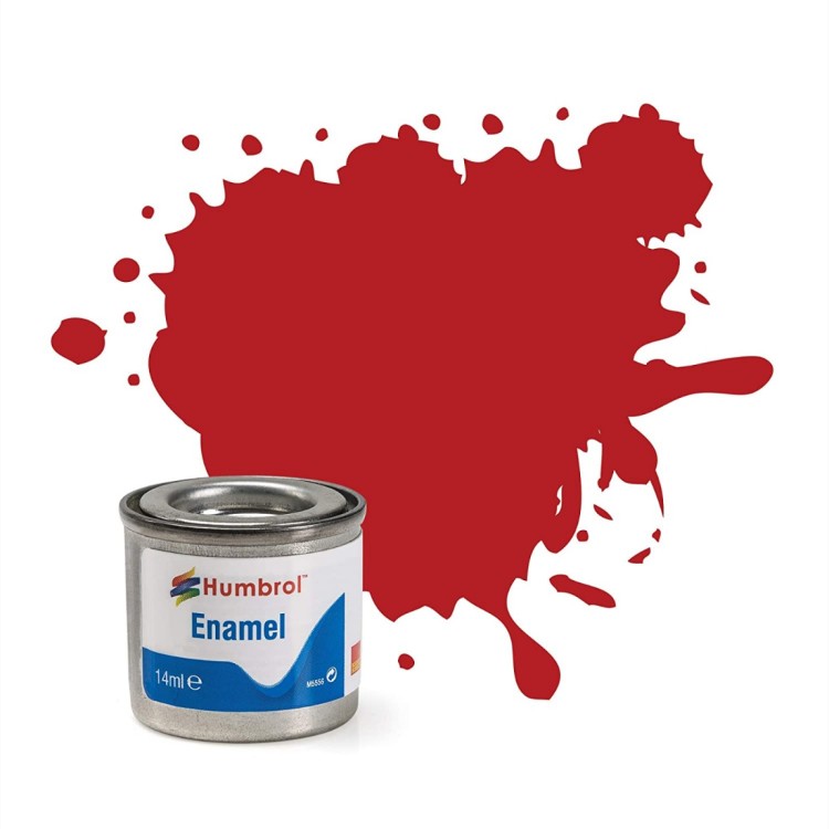 Humbrol Enamel Paint 153 Insignia Red Matt 14ml