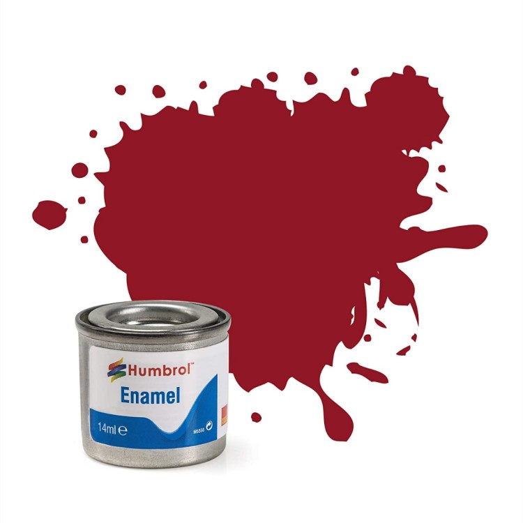 Humbrol Enamel Paint 20 Crimson Gloss 14ml