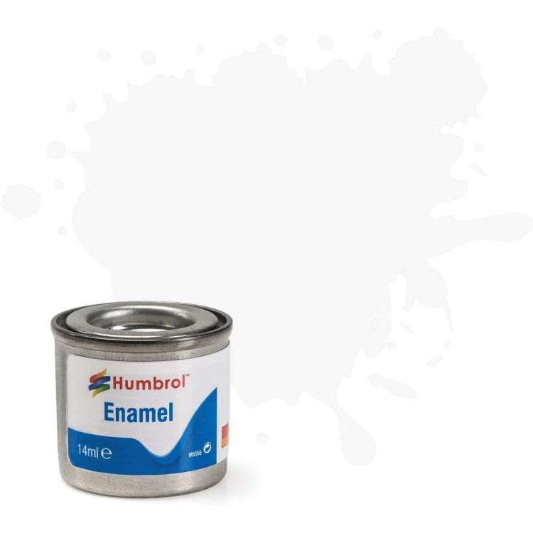 Humbrol Enamel Paint 22 White Gloss 14ml