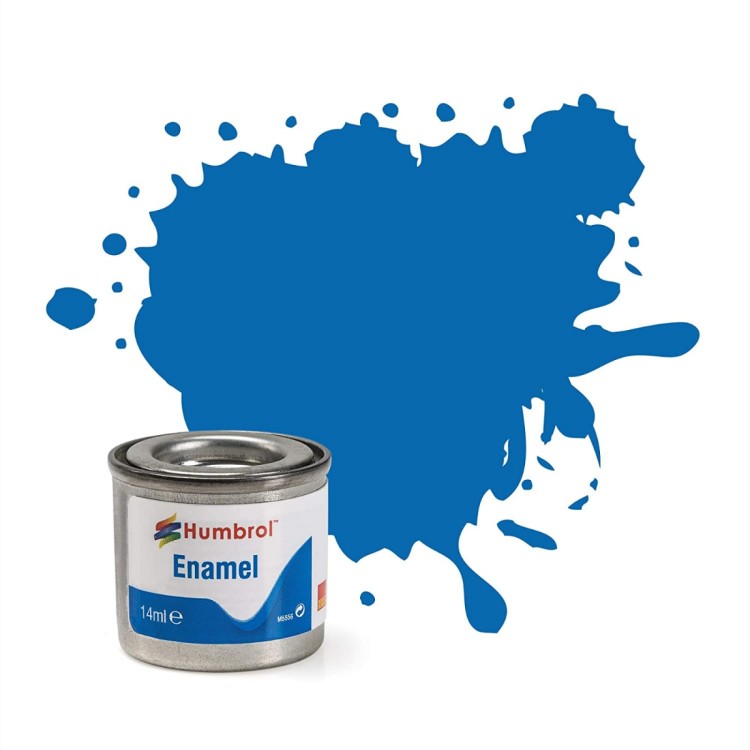 Humbrol Enamel Paint 52 Baltic Blue Metallic 14ml