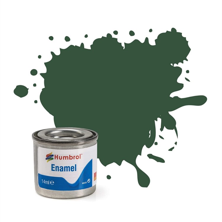 Humbrol Enamel Paint 78 Cockpit Green Matt 14ml