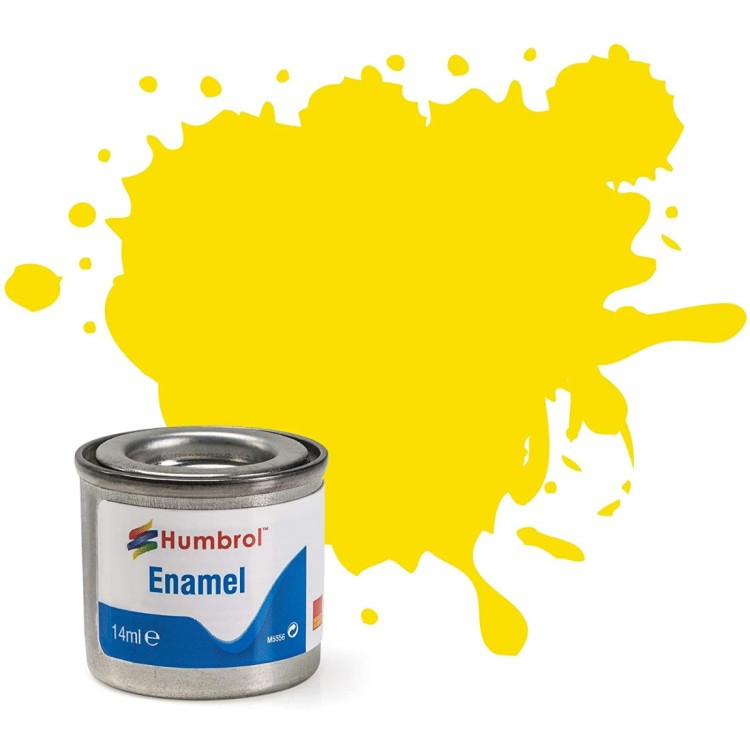 Humbrol Enamel Paint 99 Lemon Matt 14ml