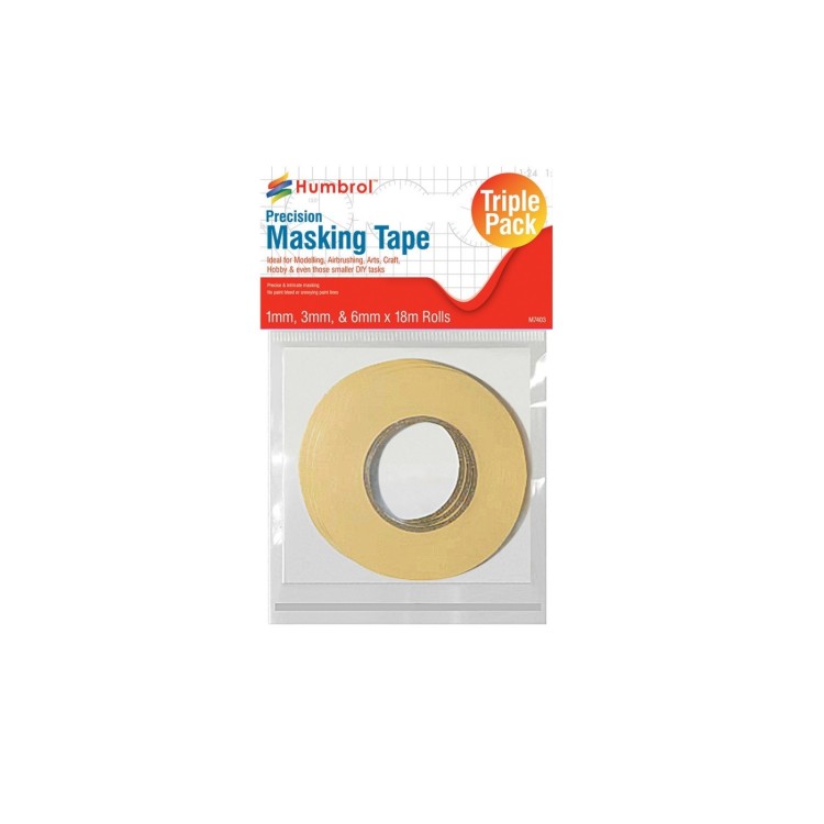 Humbrol Precision Masking Tape Triple Pack