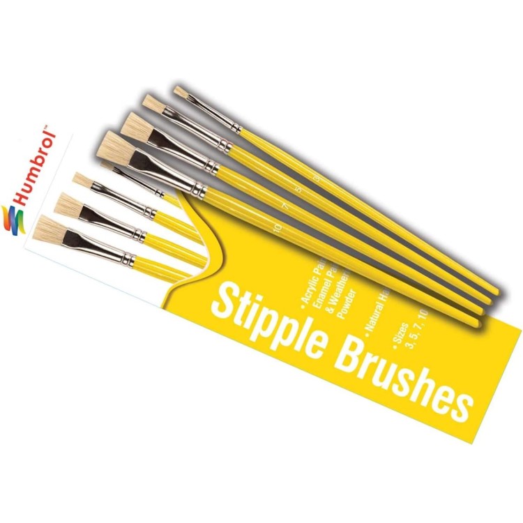 Humbrol Stipple Brushes 4 Pack