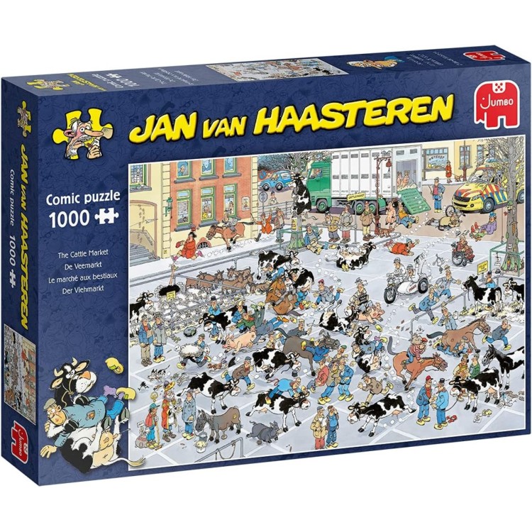 Jumbo Jan van Haasteren The Cattle Market 1000pc Puzzle