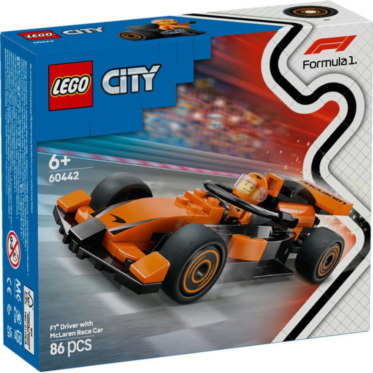 Lego City 60442 F1 Driver with McLaren Race Car