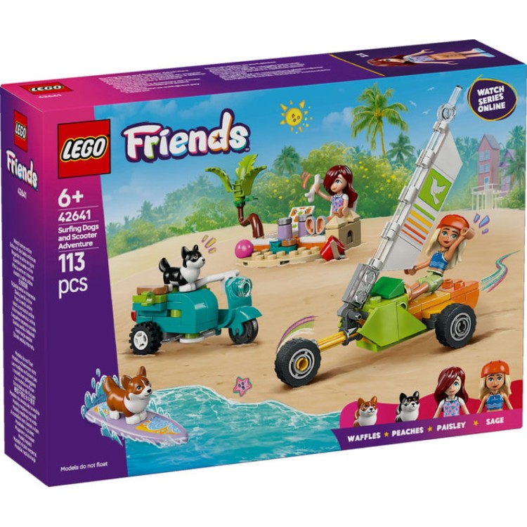 Lego Friends 42641 Surfing Dogs and Scooter Adventure