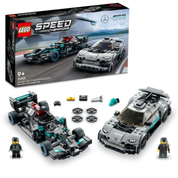 Lego Speed 76909 Mercedes AMG F1 E Performance & Mercedes AMG Project 1