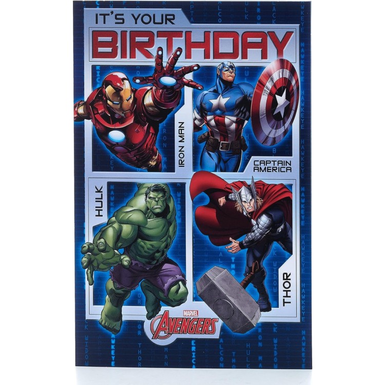 Marvel Avengers It's Your Birthday Card