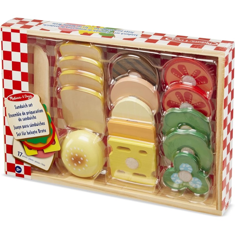 Melissa & Doug Wooden Sandwich Set