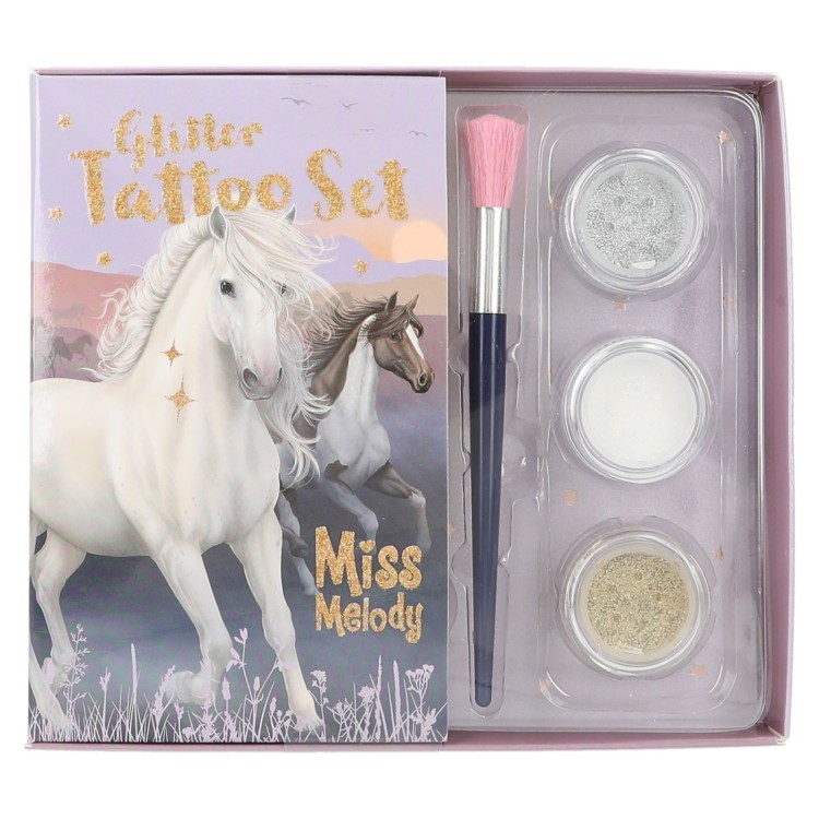 Miss Melody Glitter Tattoo Set