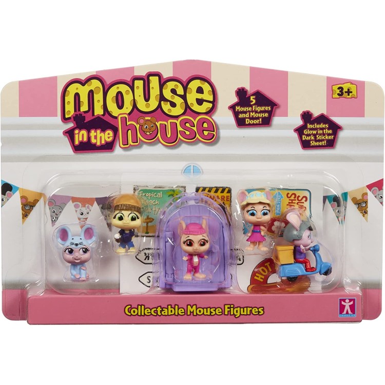 Mouse In The House Collectable Mouse Figures 5 Pack