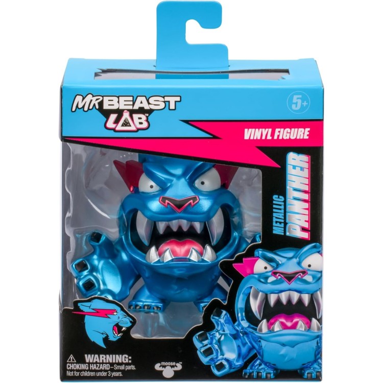 Mr Beast Lab Vinyl Metallic Panther Figure