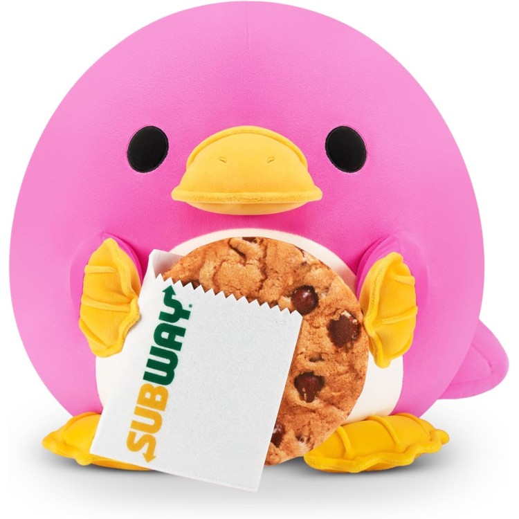 Snackles Medium Plushie - Whitney Platypus with Subway Cookie