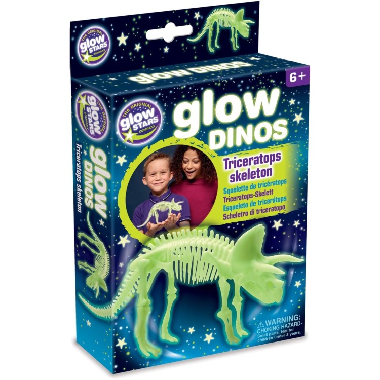 Original Glow Stars Company Glow Triceratops Skeleton