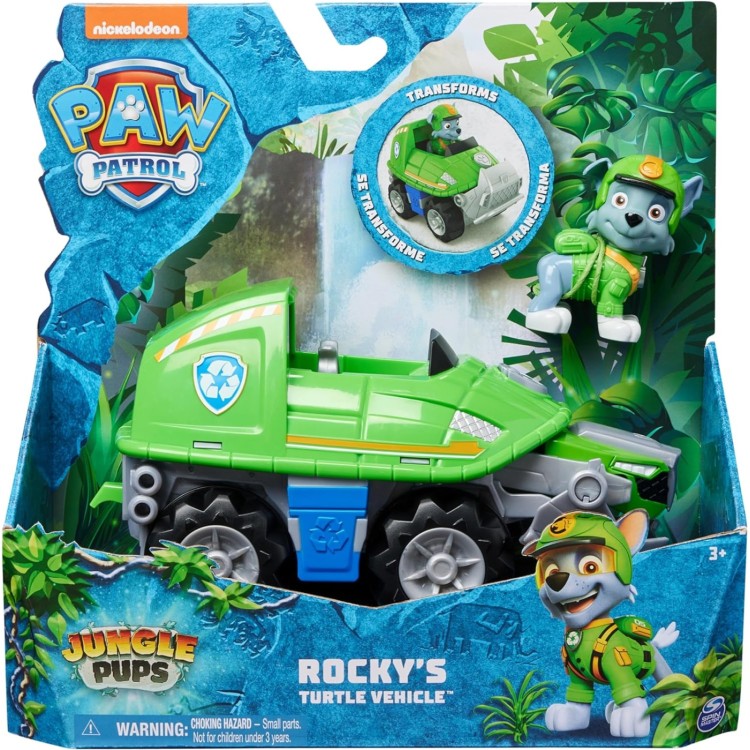 Paw Patrol Jungle Pups Vehicle - Rocky's Turtle Vehicle