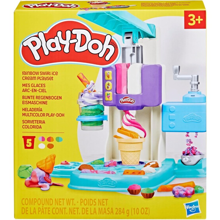 PlayDoh Rainbow Swirl Ice Cream Playset