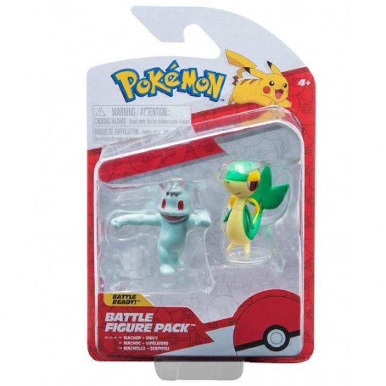 Pokemon Battle Figure Pack - Machop & Snivy