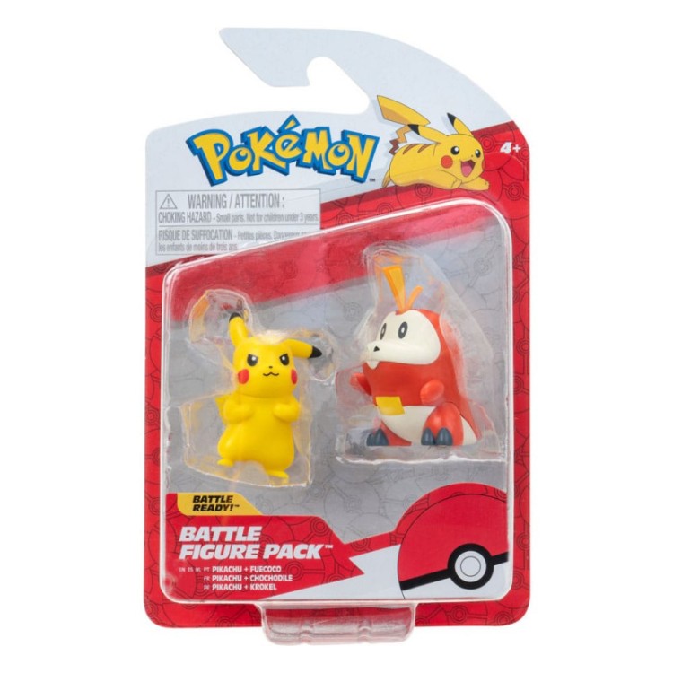 Pokemon Battle Figure Pack - Pikachu & Fuecoco