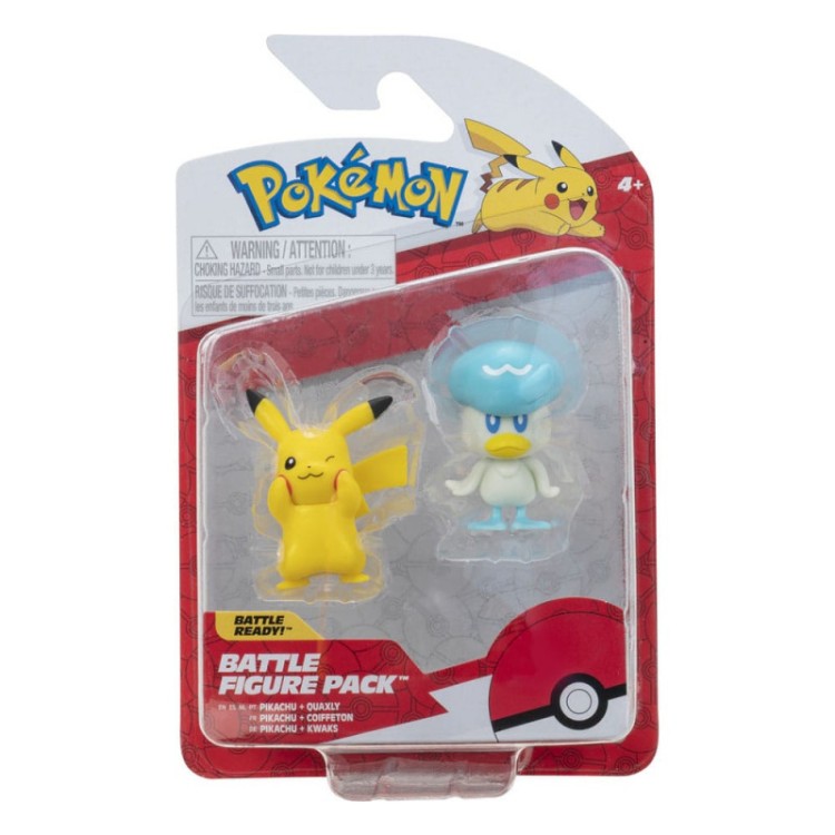 Pokemon Battle Figure Pack - Pikachu & Quaxly