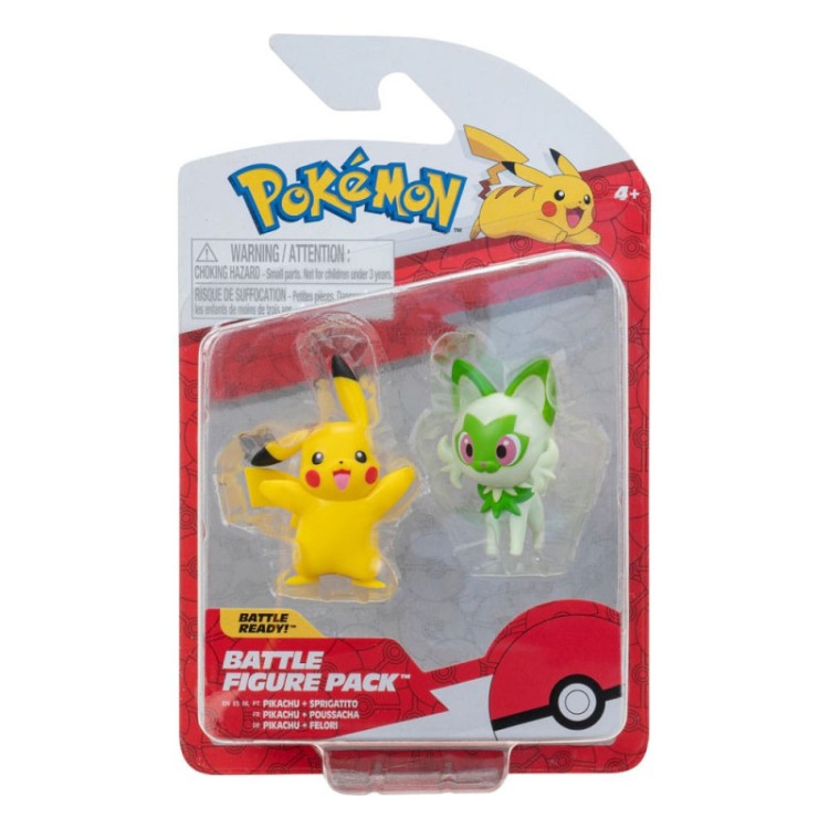 Pokemon Battle Figure Pack - Pikachu & Sprigatito