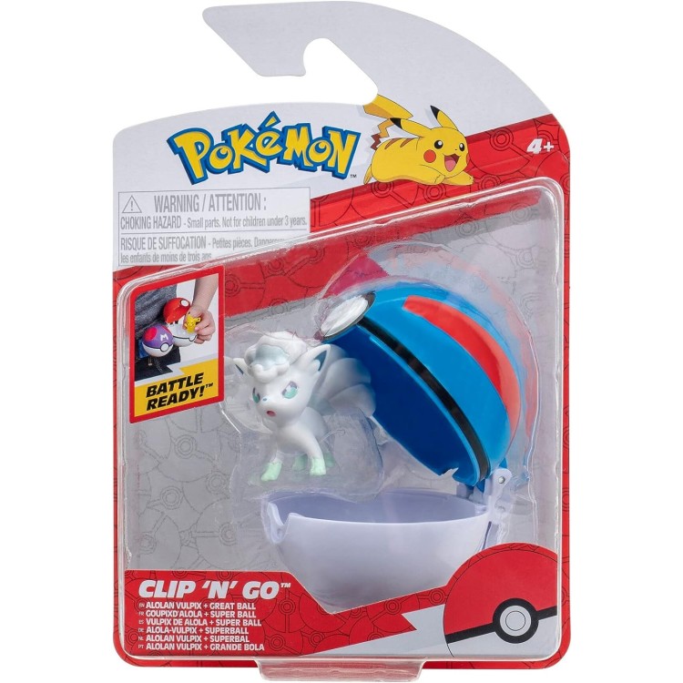 Pokemon Clip N Go Poke Ball - Alolan Vulpix