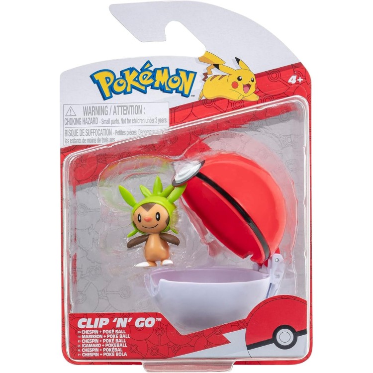 Pokemon Clip N Go Poke Ball - Chespin