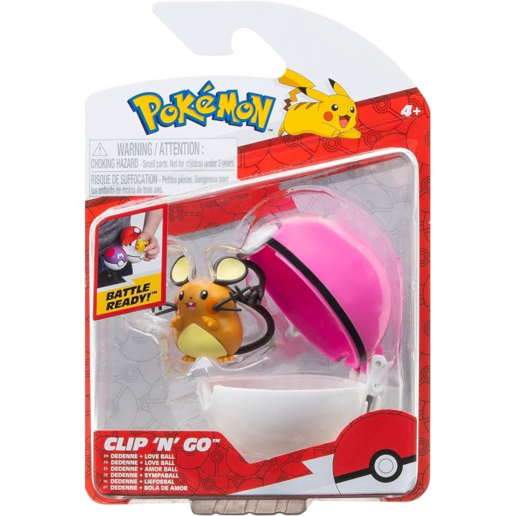 Pokemon Clip N Go Poke Ball - Dedenne