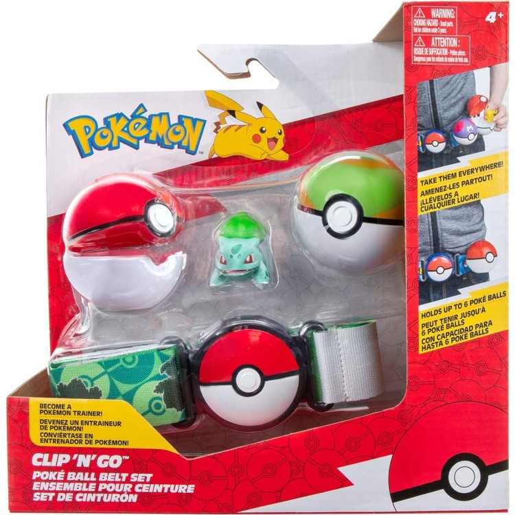 Pokemon Clip N Go Poke Ball Belt Set - Bulbasaur (PKW2715)