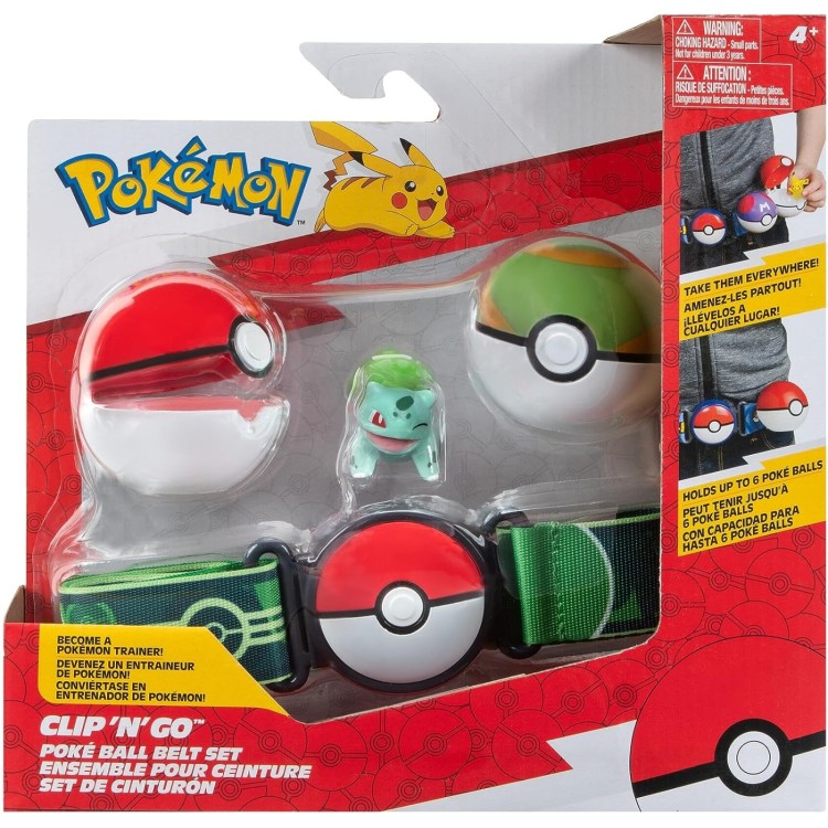 Pokemon Clip N Go Poke Ball Belt Set - Bulbasaur (PKW3160)