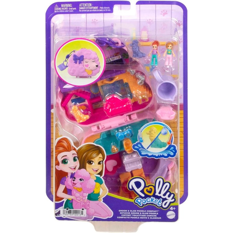 Polly Pocket Groom & Glam Poodle Compact