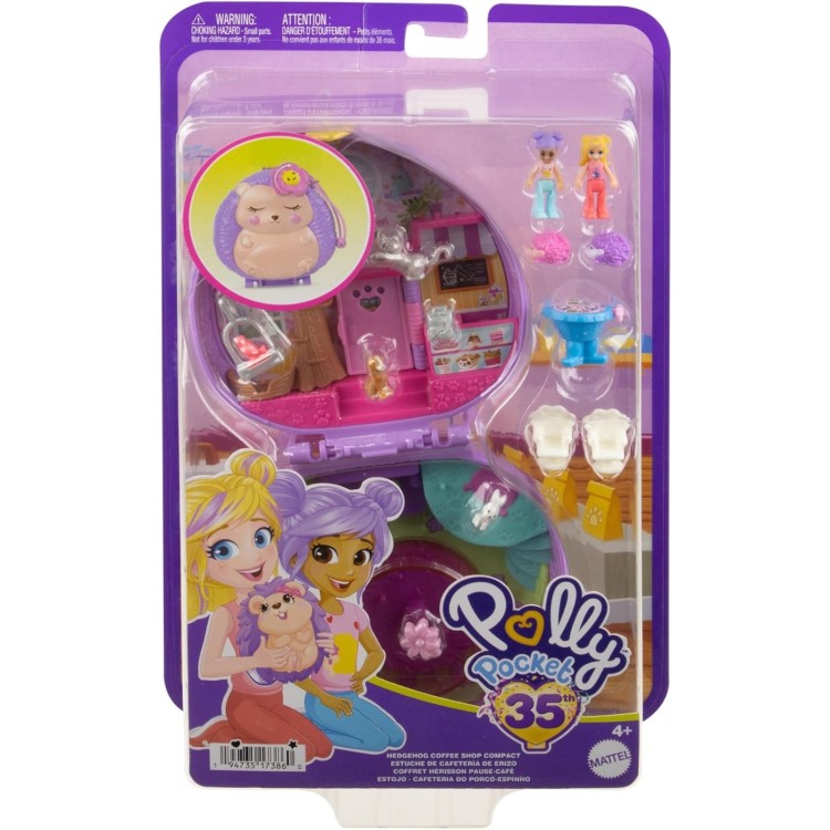 Polly Pocket Hedgehog Coffee Shop Compact