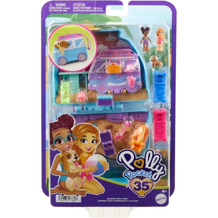 Polly Pocket Seaside Puppy Ride Compact